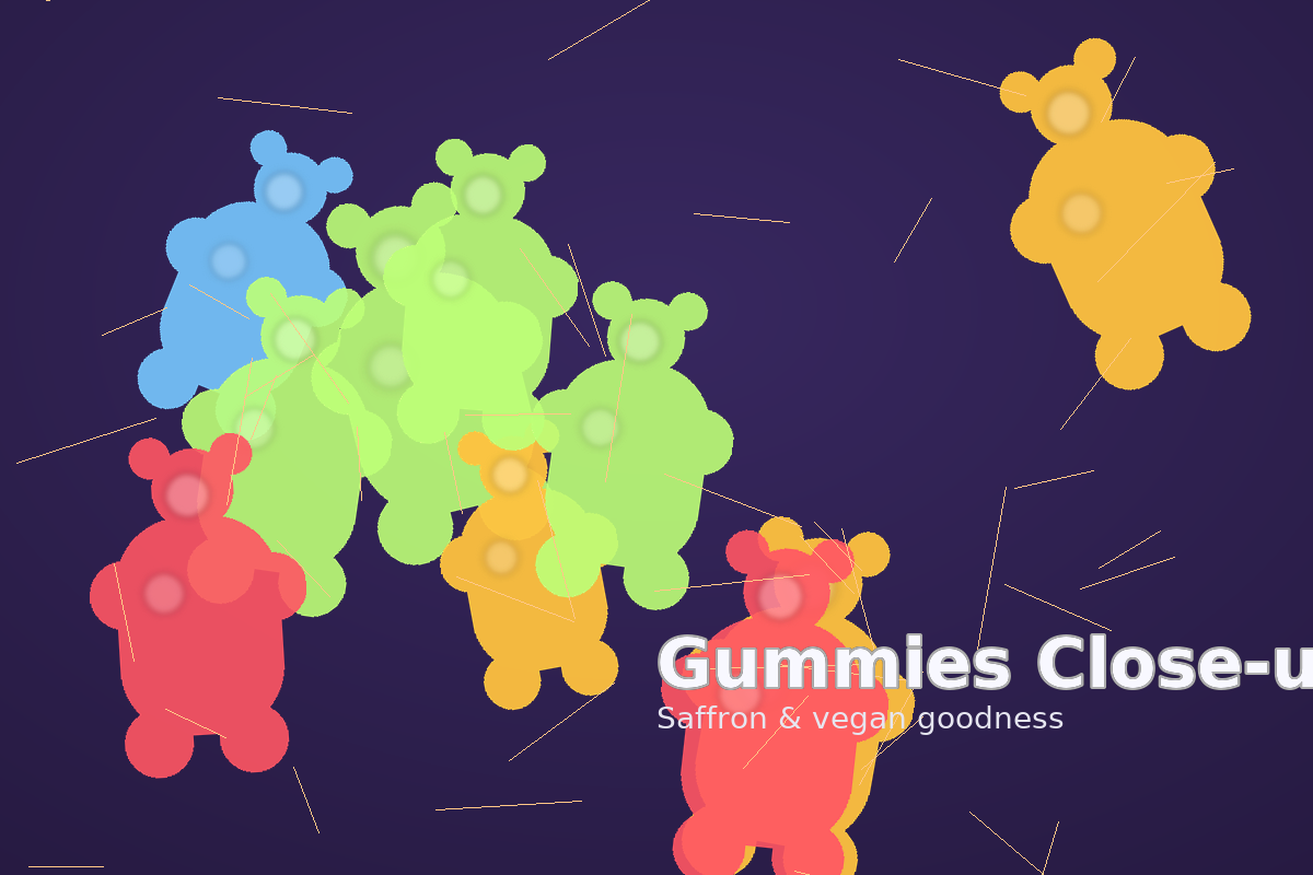 EffectBär – saffron-powered vegan gummies